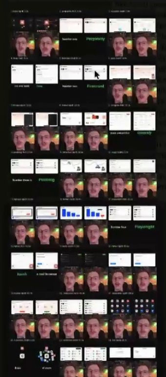 Preview frames of every shot